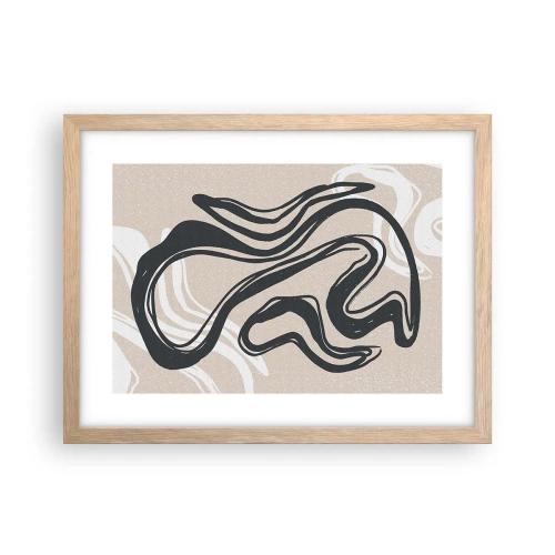 Plakát v rámu světlý dub - Znásobená exprese - 40x30 cm