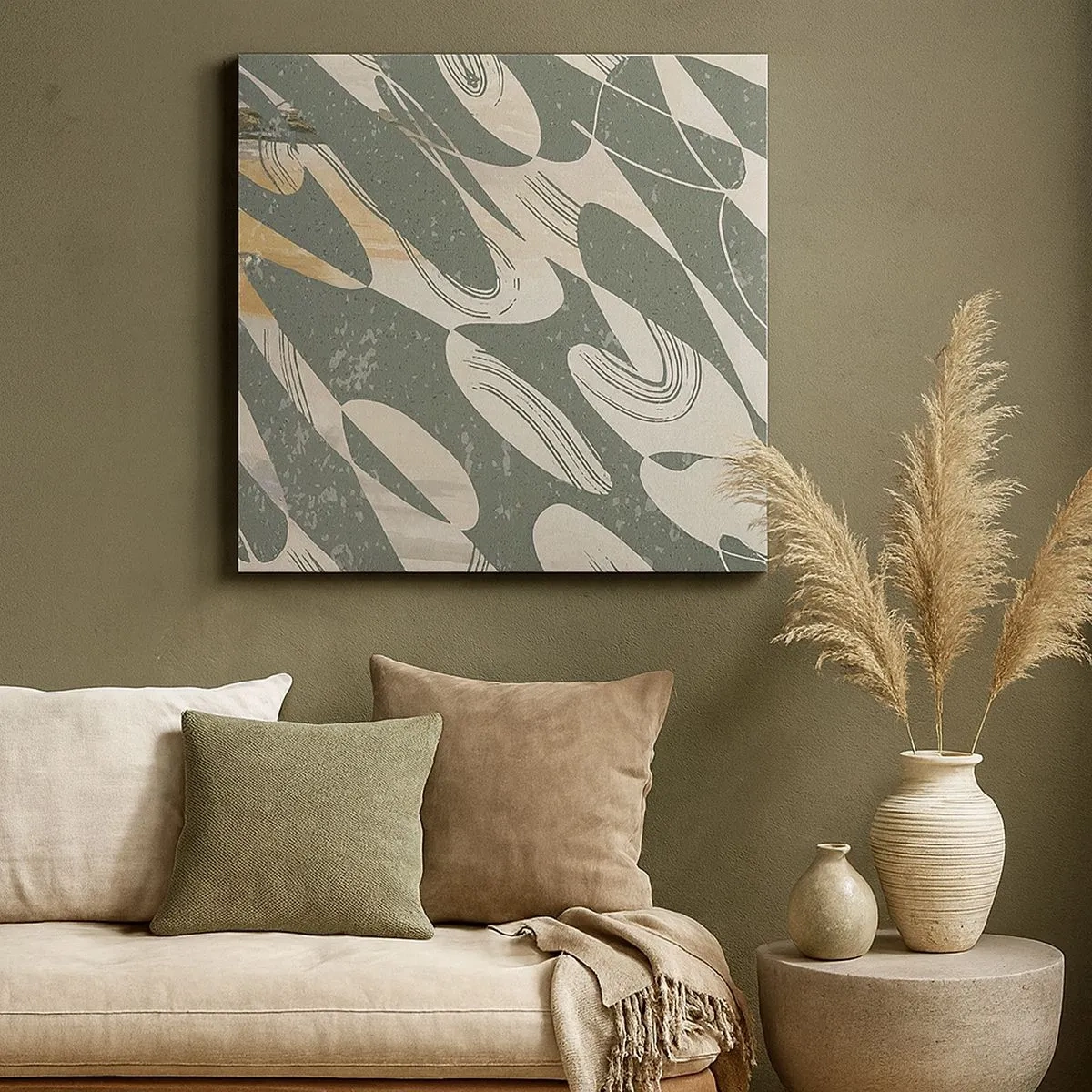 Obraz na plátně - Rytmizovaná abstrakce - 30x30 cm