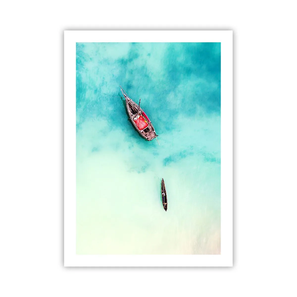 Plakát - Protože na plážích Zanzibaru, když je přebytek vody… - 50x70 cm
