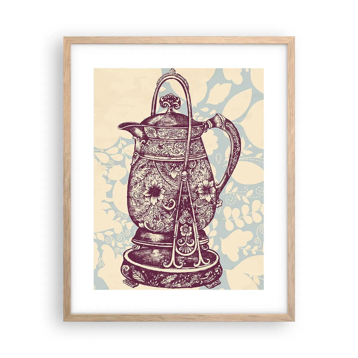 Plakát v rámu světlý dub - Krása všedního dne - 40x50 cm