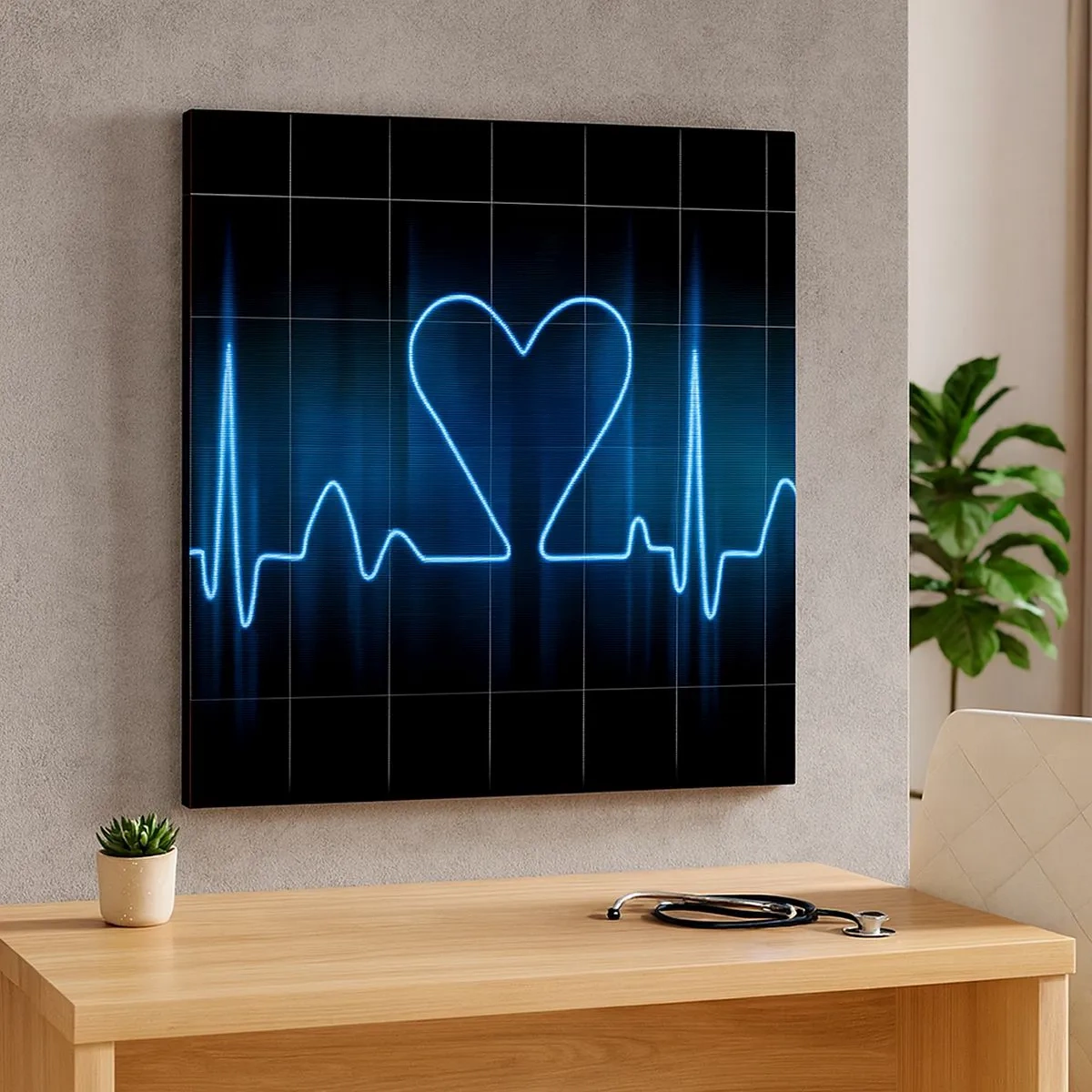 Obraz na plátně - V rytmu srdce - 30x30 cm