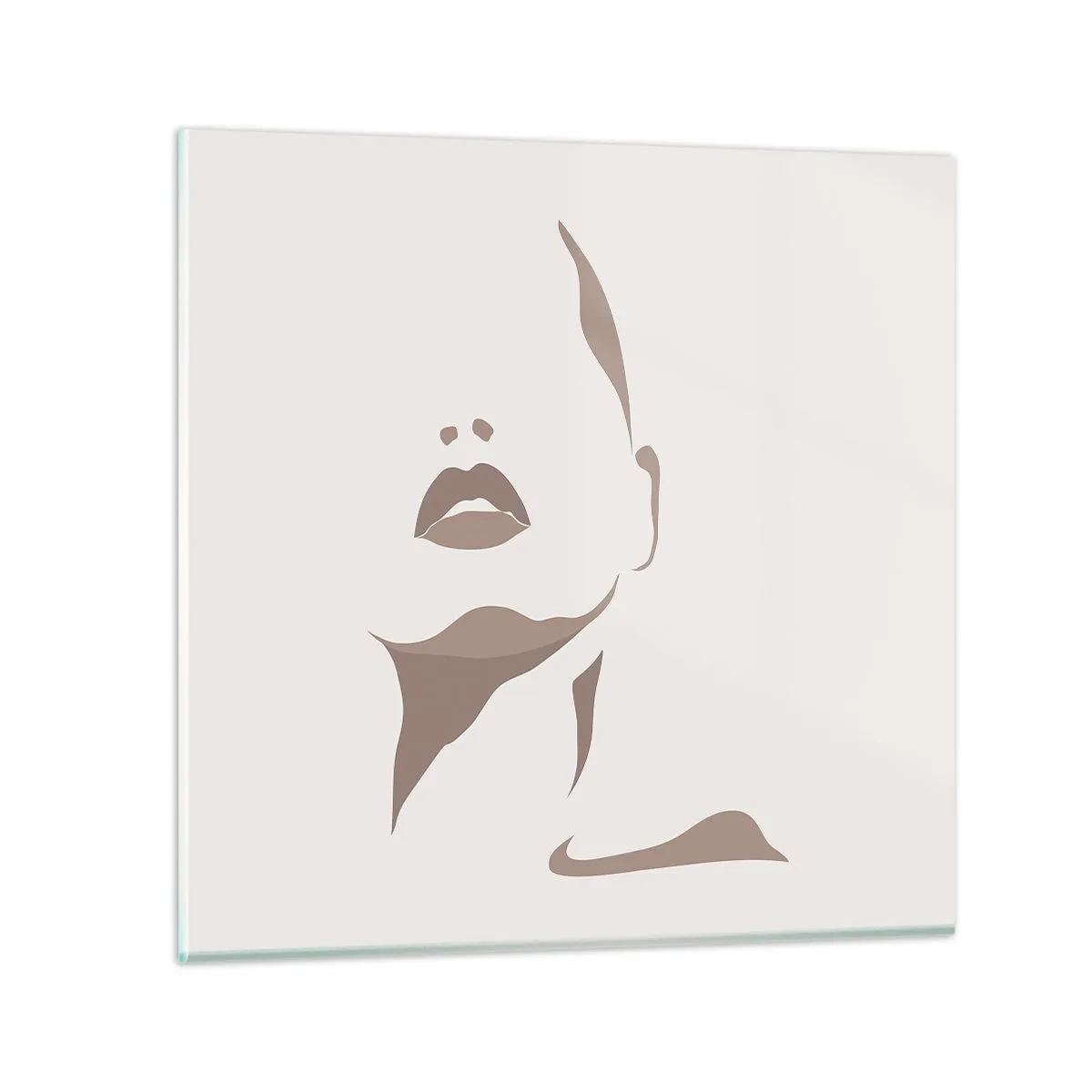 Obraz na skle - Stvořená ze světla a stínu - 60x60 cm