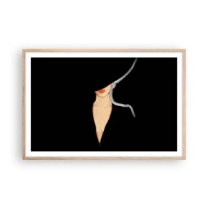 Plakát v rámu světlý dub - Elegance a styl - 91x61 cm