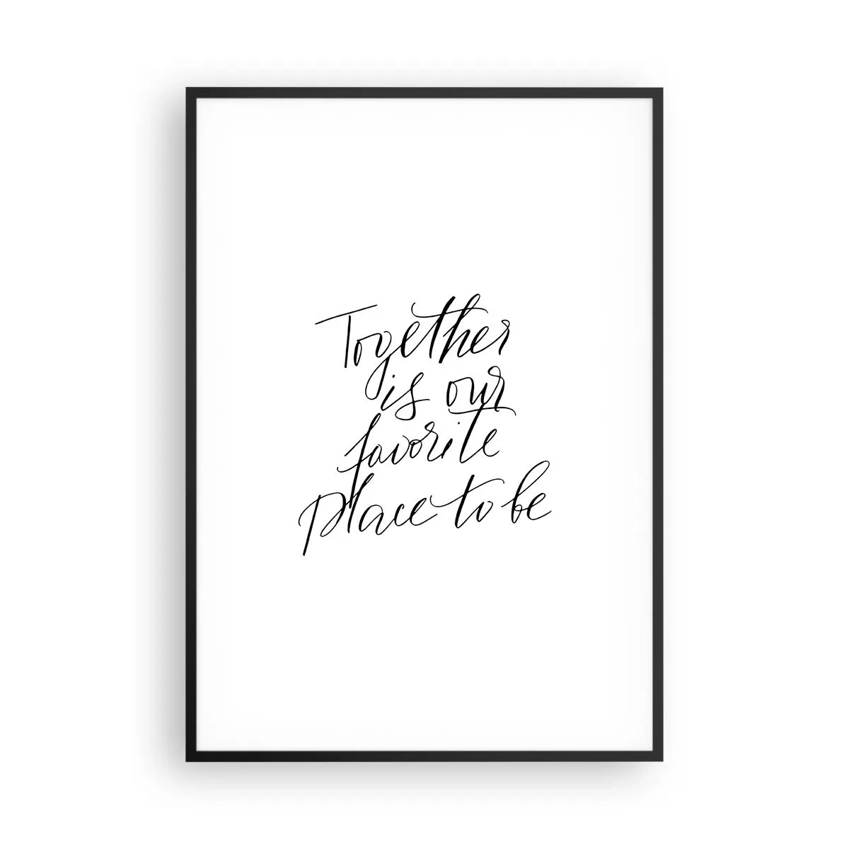 Plakát v černém rámu - Cítíte to také? - 70x100 cm