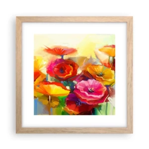 Plakát v rámu světlý dub - Nejenom červené - 30x30 cm