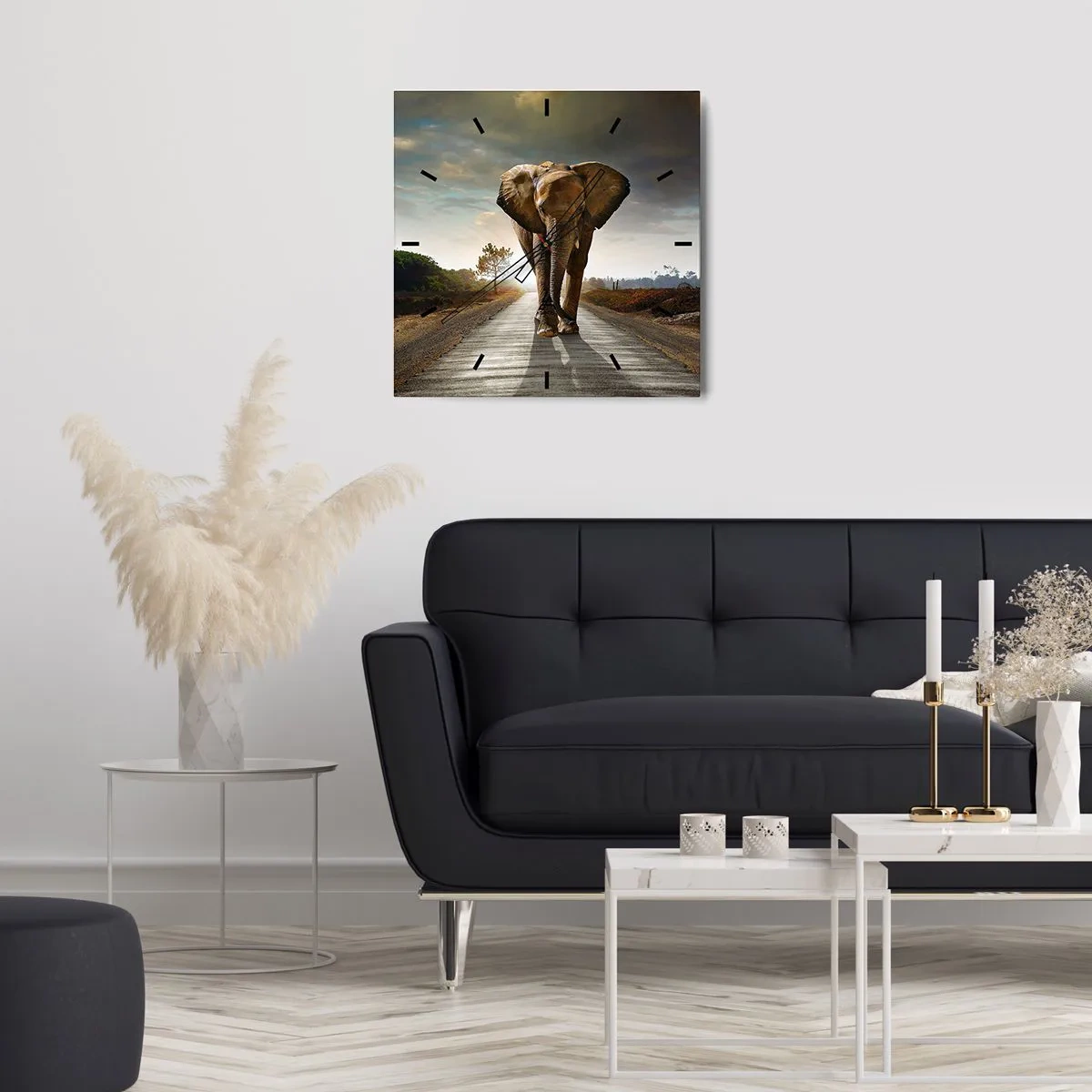 Nástěnné hodiny - A vůbec ne ve skladu porcelánu - 30x30 cm