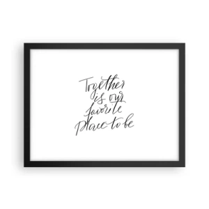 Plakát v černém rámu - Cítíte to také? - 40x30 cm