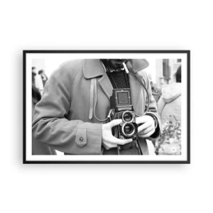 Plakát v černém rámu - V retro stylu - 91x61 cm
