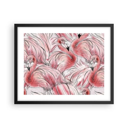 Plakát v černém rámu - Ptačí corps de ballet - 50x40 cm