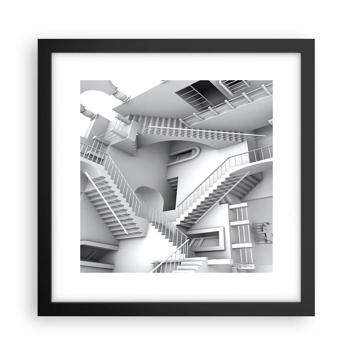 Plakát v černém rámu - Paradoxy prostoru - 30x30 cm