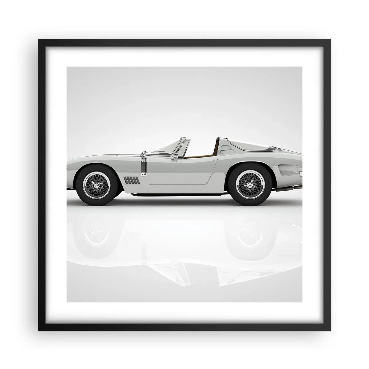 Plakát v černém rámu - Příslib zábavy - 50x50 cm