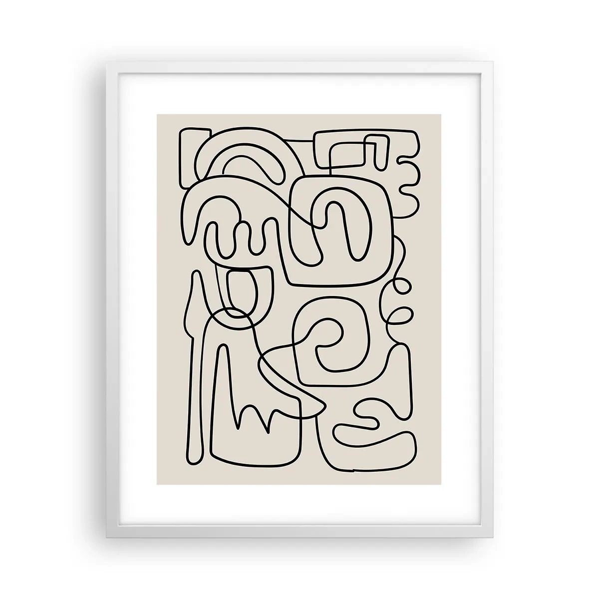 Plakát v bílém rámu - Podle stopy - 40x50 cm