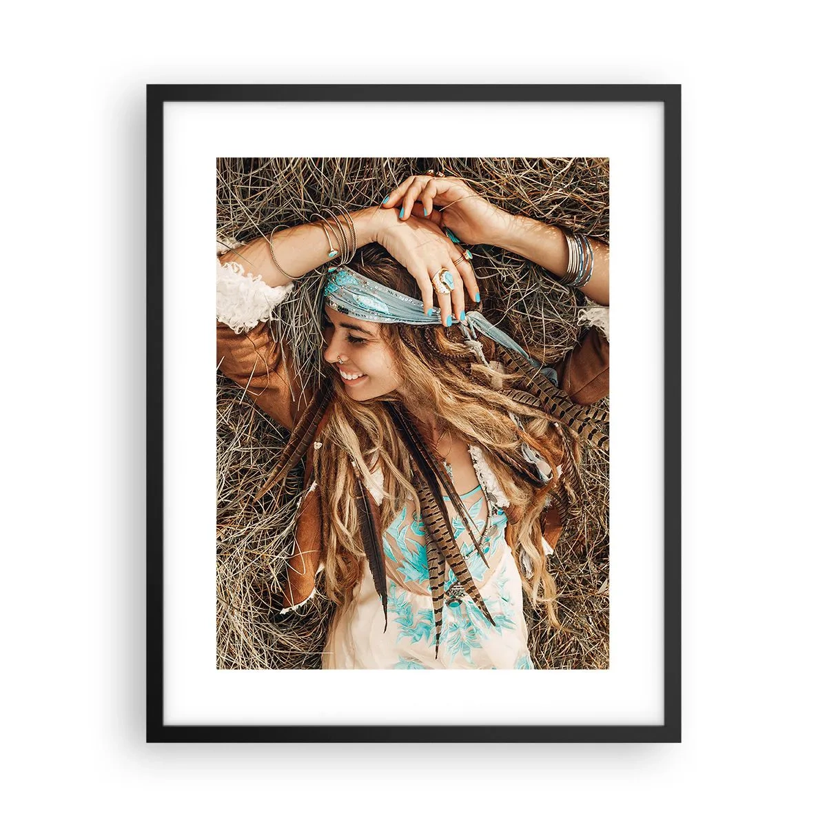 Plakát v černém rámu - Na cestě do léta lásky - 40x50 cm