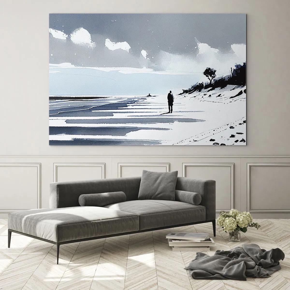 Obraz na skle - O samotě - 120x80 cm