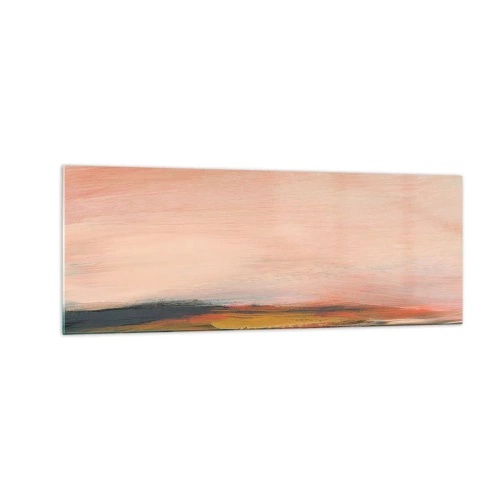 Obraz na skle - V růžových tónech - 140x50 cm