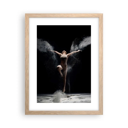 Plakát v rámu světlý dub - Elfové existují - 30x40 cm