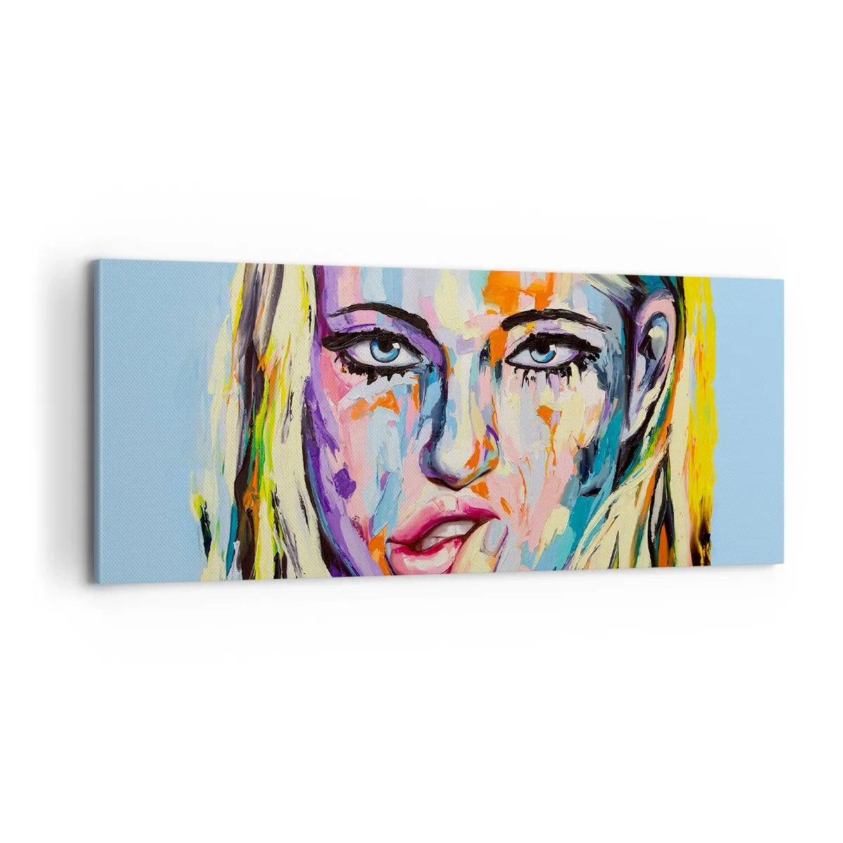 Obraz na plátně - Podívej se jí přímo do očí - 100x40 cm