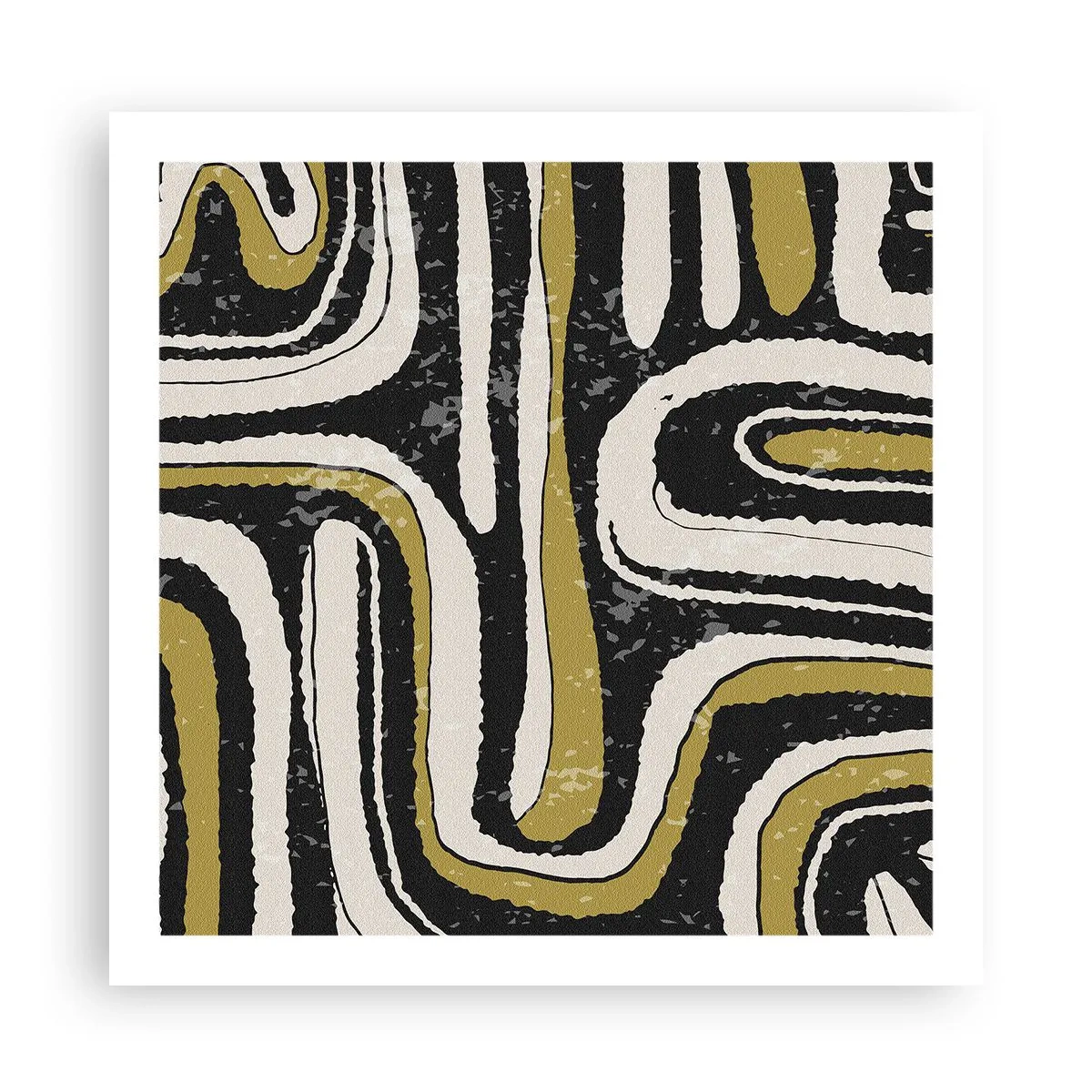 Plakát - Kompozice: trakty a uličky - 60x60 cm