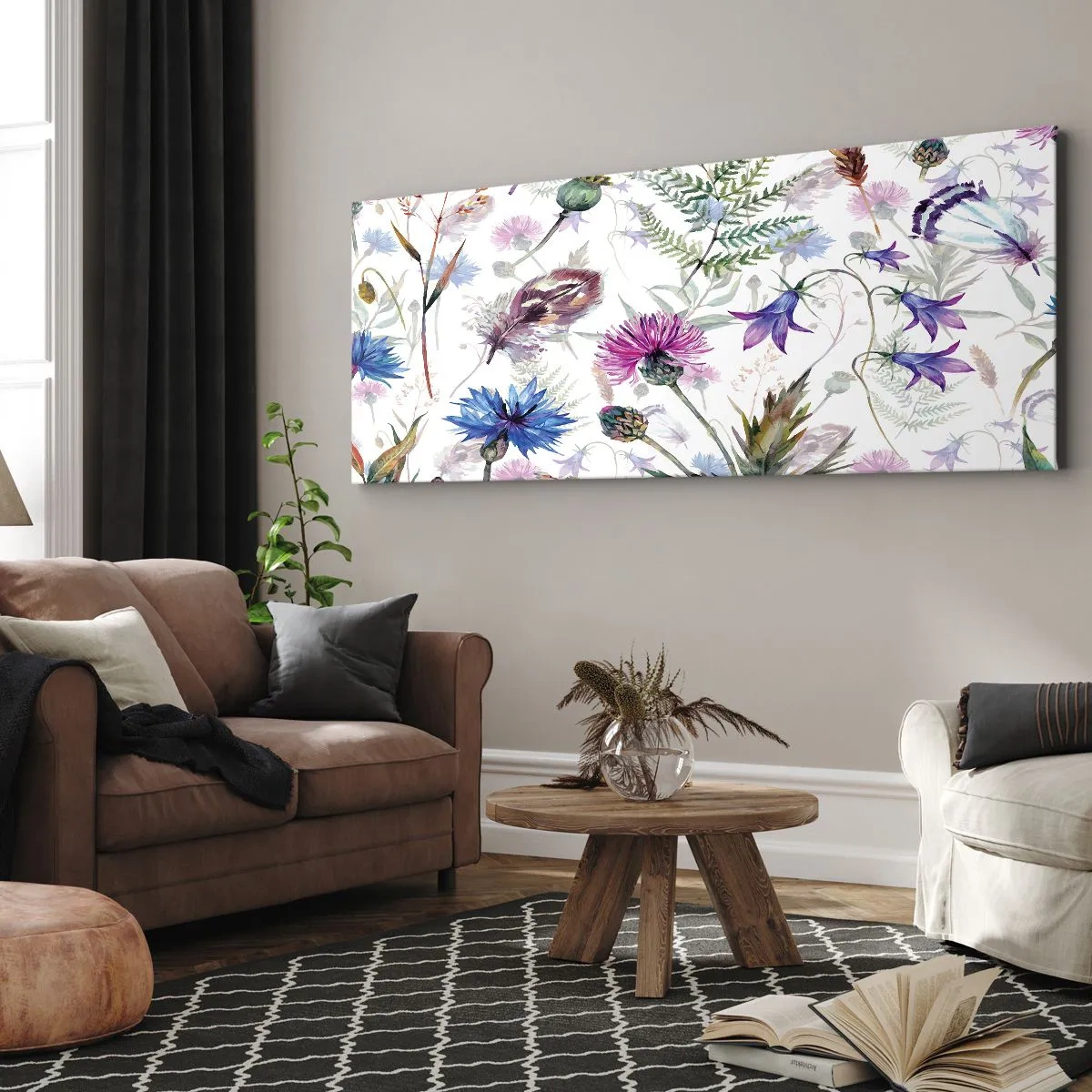 Obraz na plátně - Polský herbář - 90x30 cm