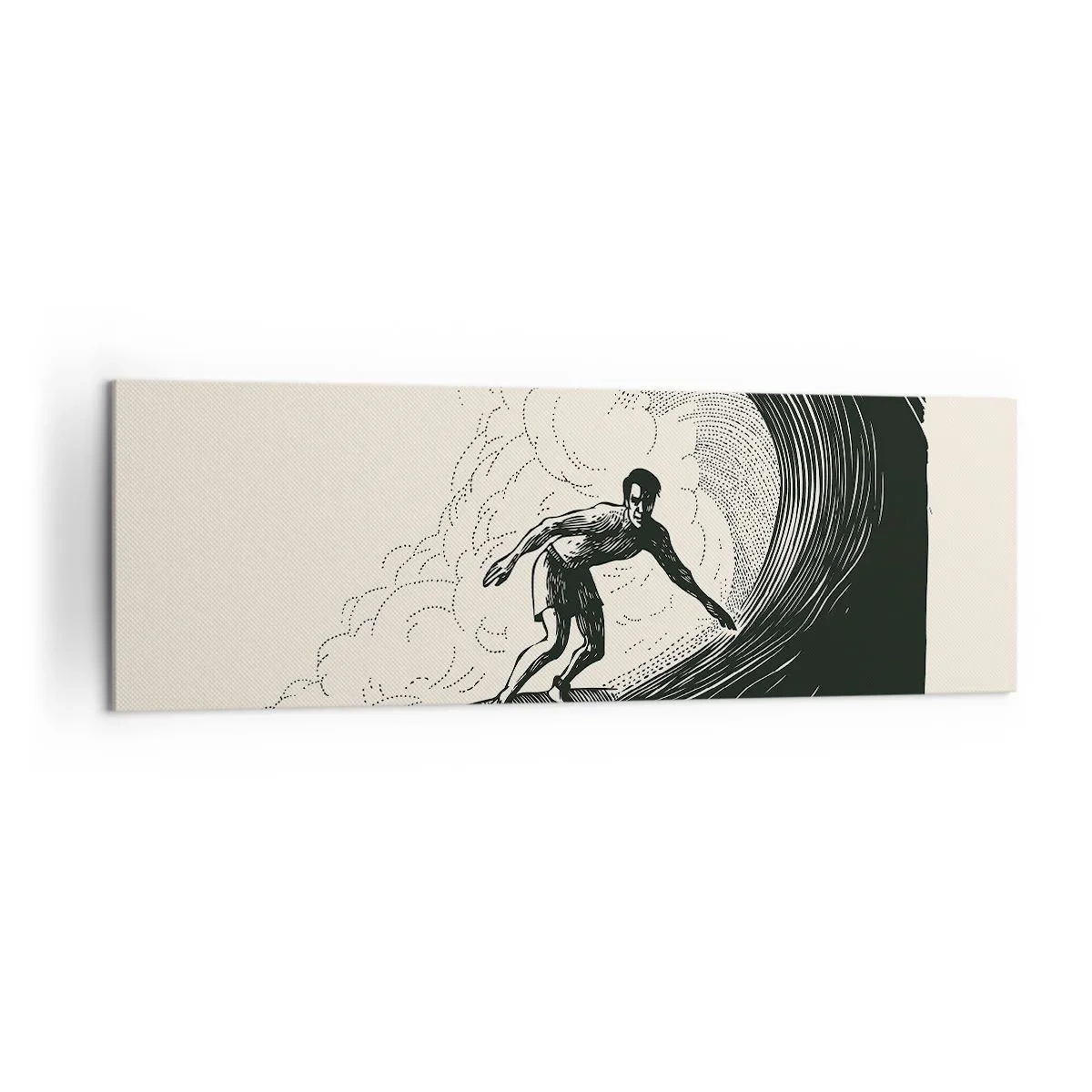 Obraz na plátně - Král vln - 160x50 cm