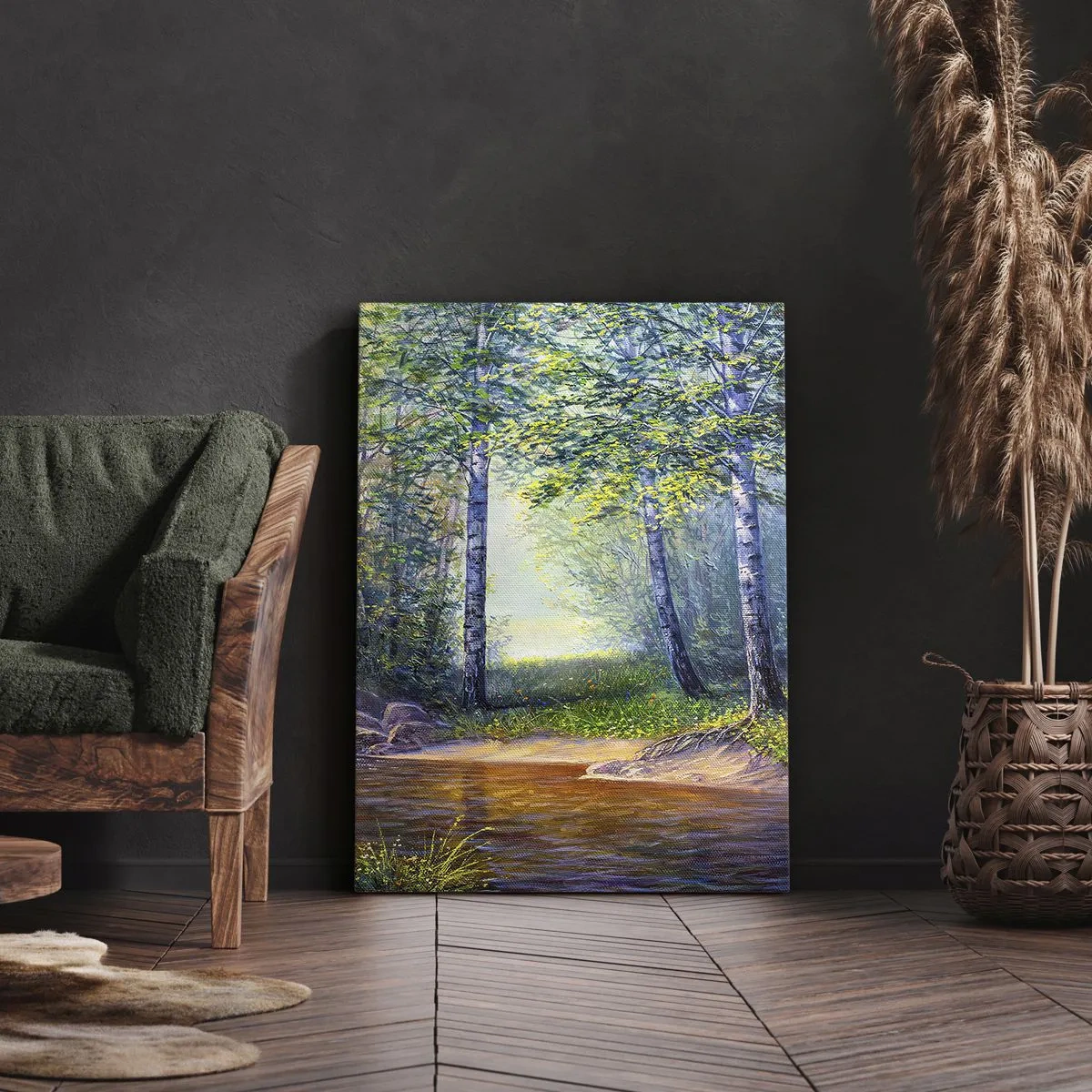 Obraz na plátně - Scénář selanky - 45x80 cm