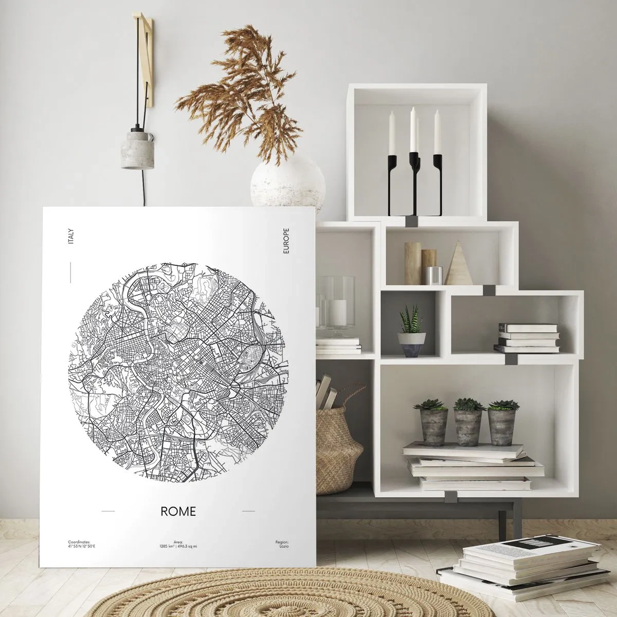 Obraz na skle - Anatomie Říma - 70x100 cm