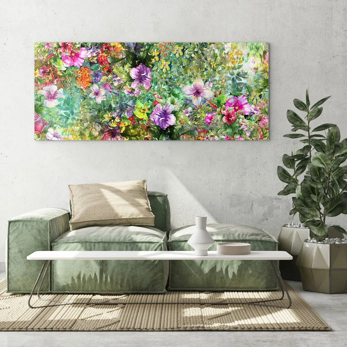 Obraz na skle - Do květů, k záhubě - 100x40 cm