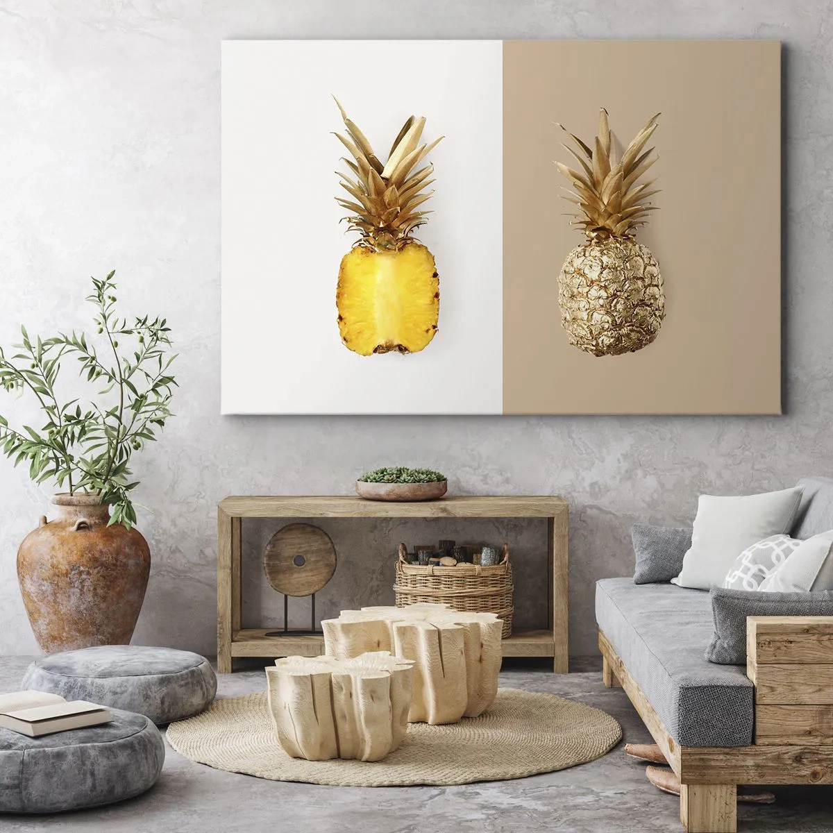 Obraz na plátně - Ananas pro nás - 100x70 cm