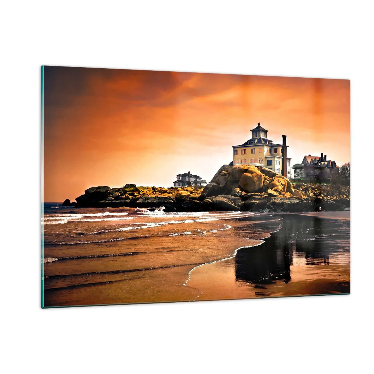 Obraz na skle - Elegance západního pobřeží - 120x80 cm