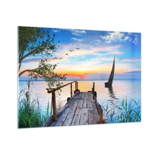 Obraz na skle - Dobrý večer - 100x70 cm