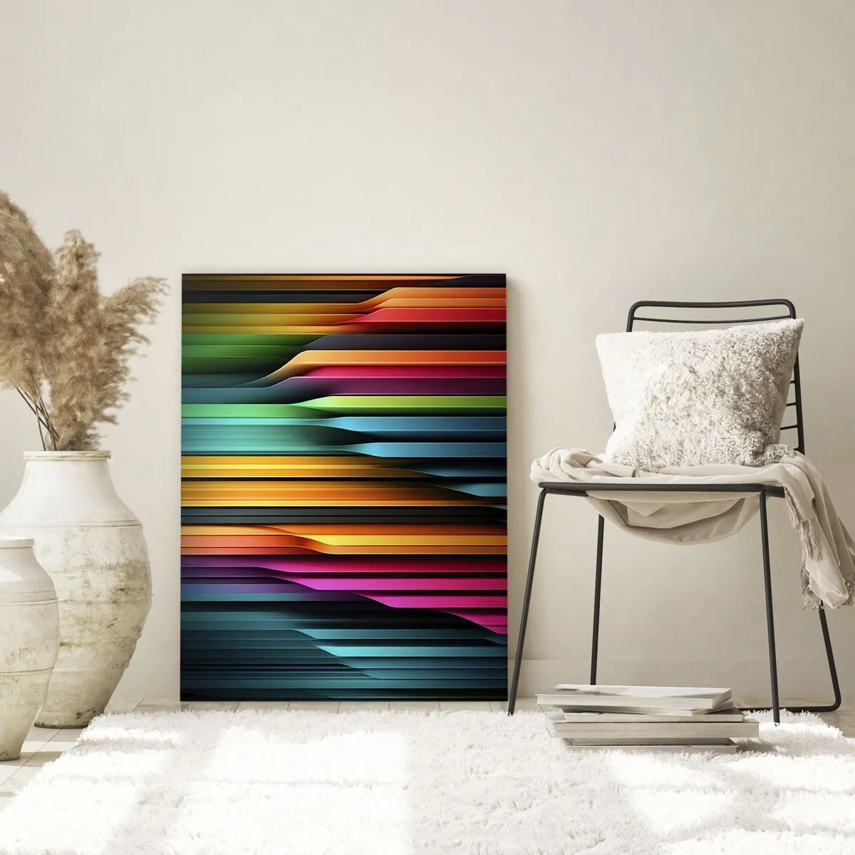 Obraz na skle - Světelné varhany - 80x120 cm