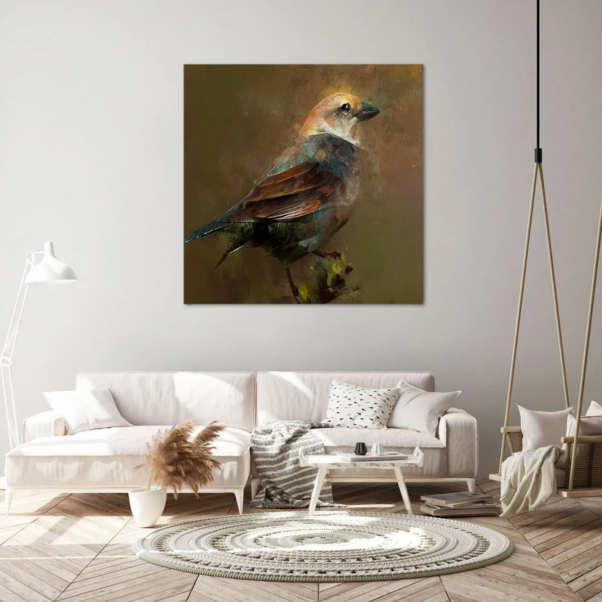 Obraz na plátně - Vrabček, maličký ptáček - 60x60 cm