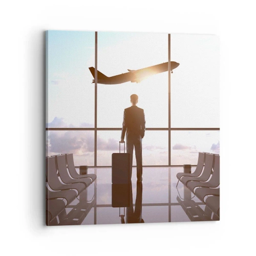 Obraz na plátně - Máš čas, zpomal - 70x70 cm