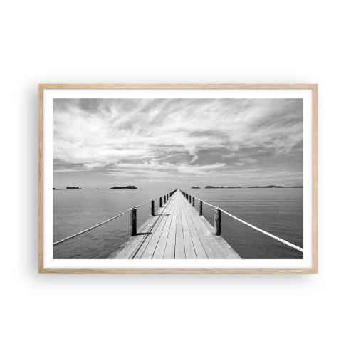 Plakát v rámu světlý dub - Co takhle cesta… - 91x61 cm