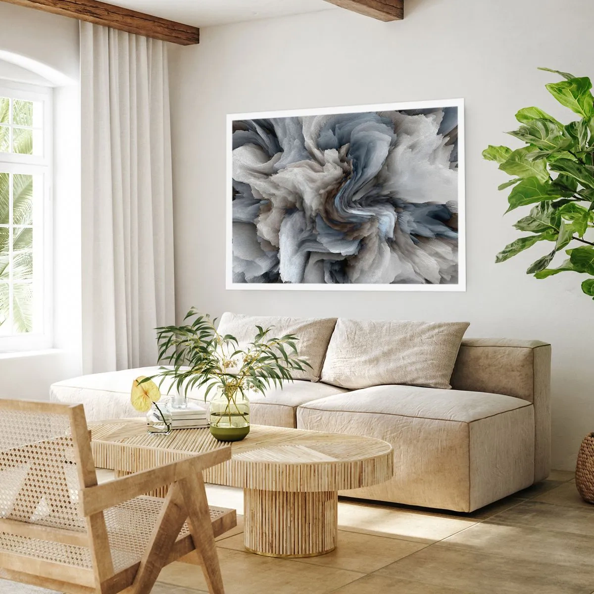 Plakát - Kámen a květ - 91x61 cm