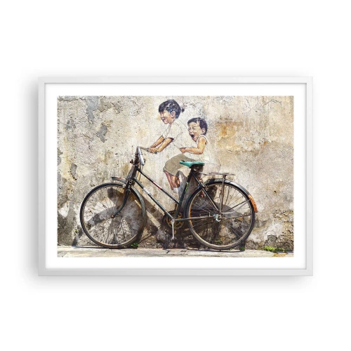 Plakát v bílém rámu - Pravda nebo klam? - 70x50 cm