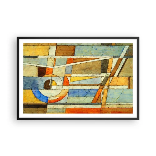 Plakát v černém rámu - Kubismus na stavbě - 91x61 cm
