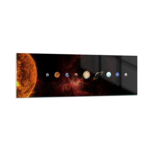 Obraz na skle - Naše čtvrť - 160x50 cm