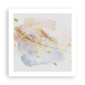 Plakát - Zlatý závan - 50x50 cm