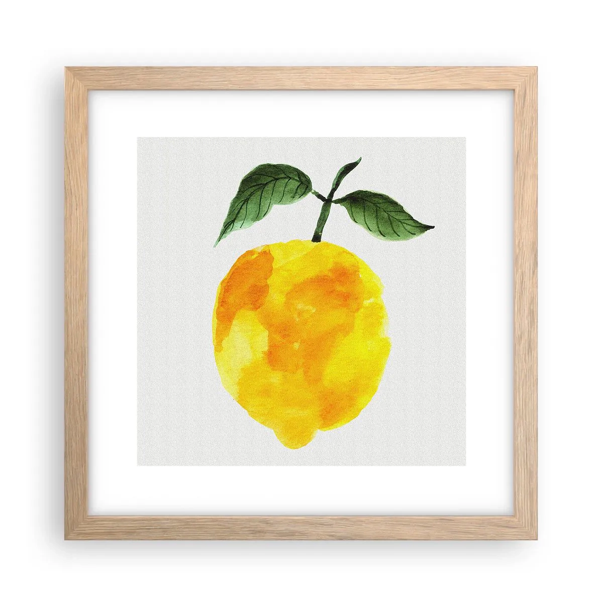 Plakát v rámu světlý dub - Jak poznat chuť slunce - 30x30 cm