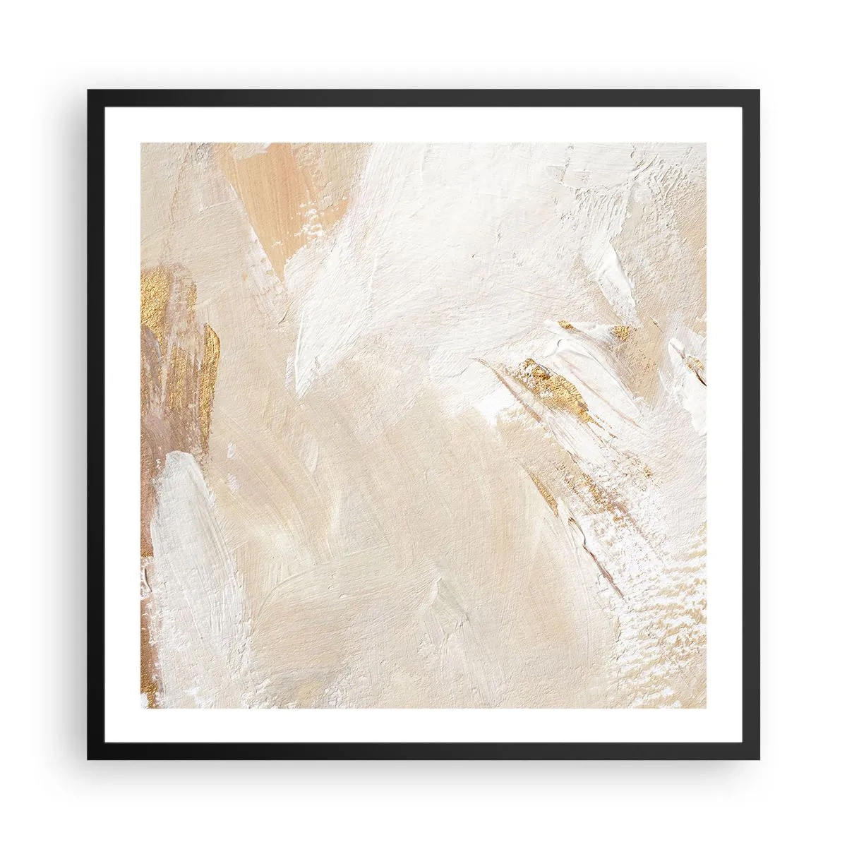 Plakát v černém rámu - Pastelová kompozice - 60x60 cm