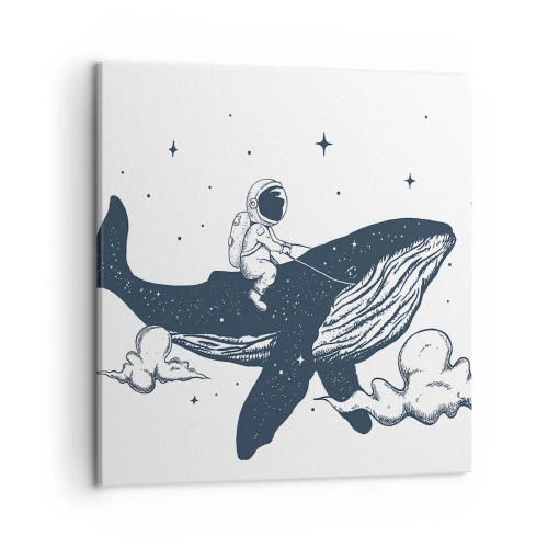 Obraz na plátně - Vesmírné dobrodružství - 50x50 cm