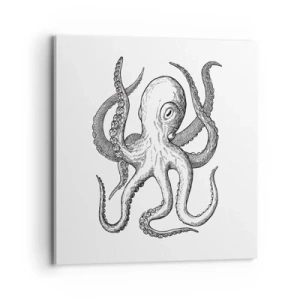 Obraz na plátně - Tančící s vlnami - 70x70 cm