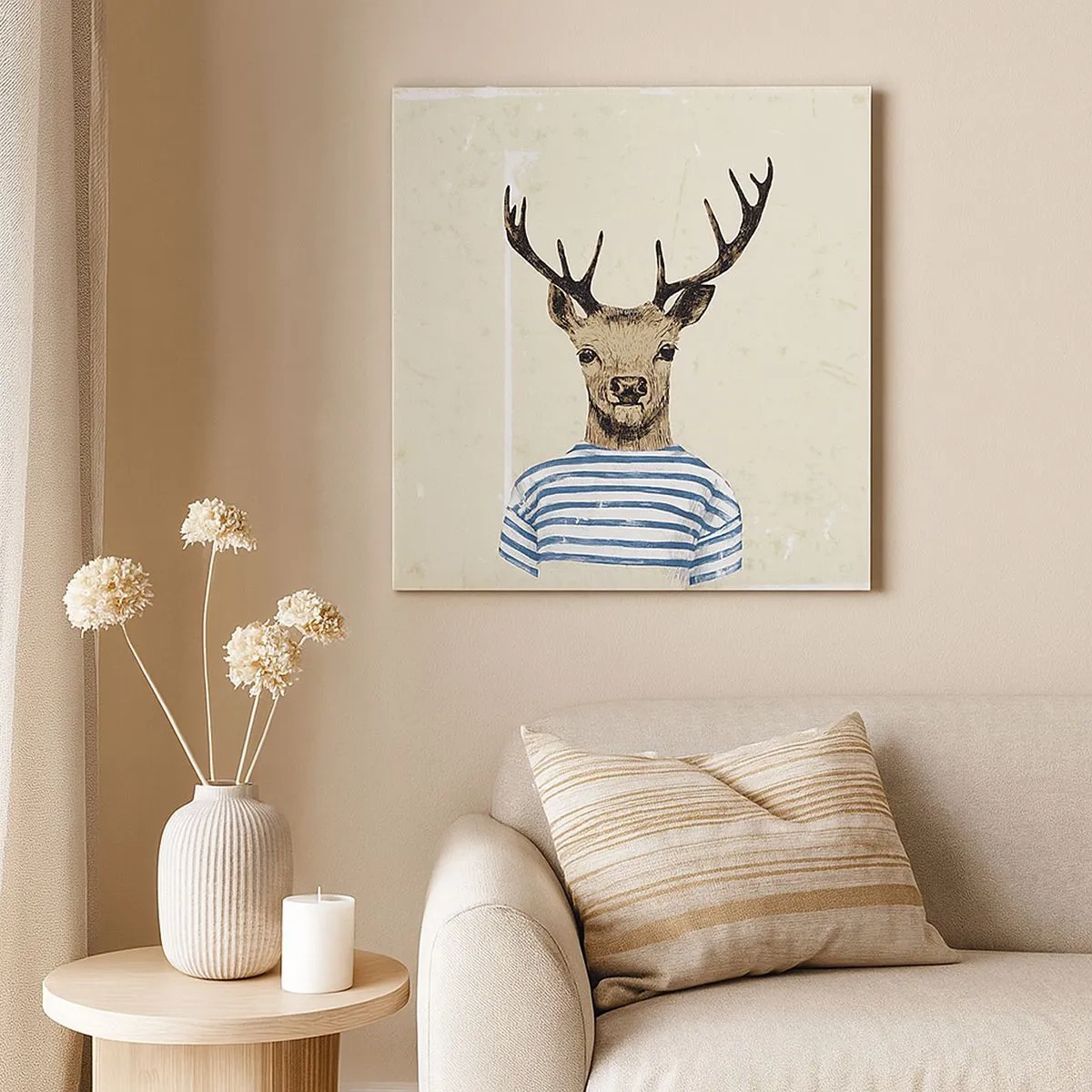 Obraz na plátně - Protože mám rád pruhované košile! - 30x30 cm