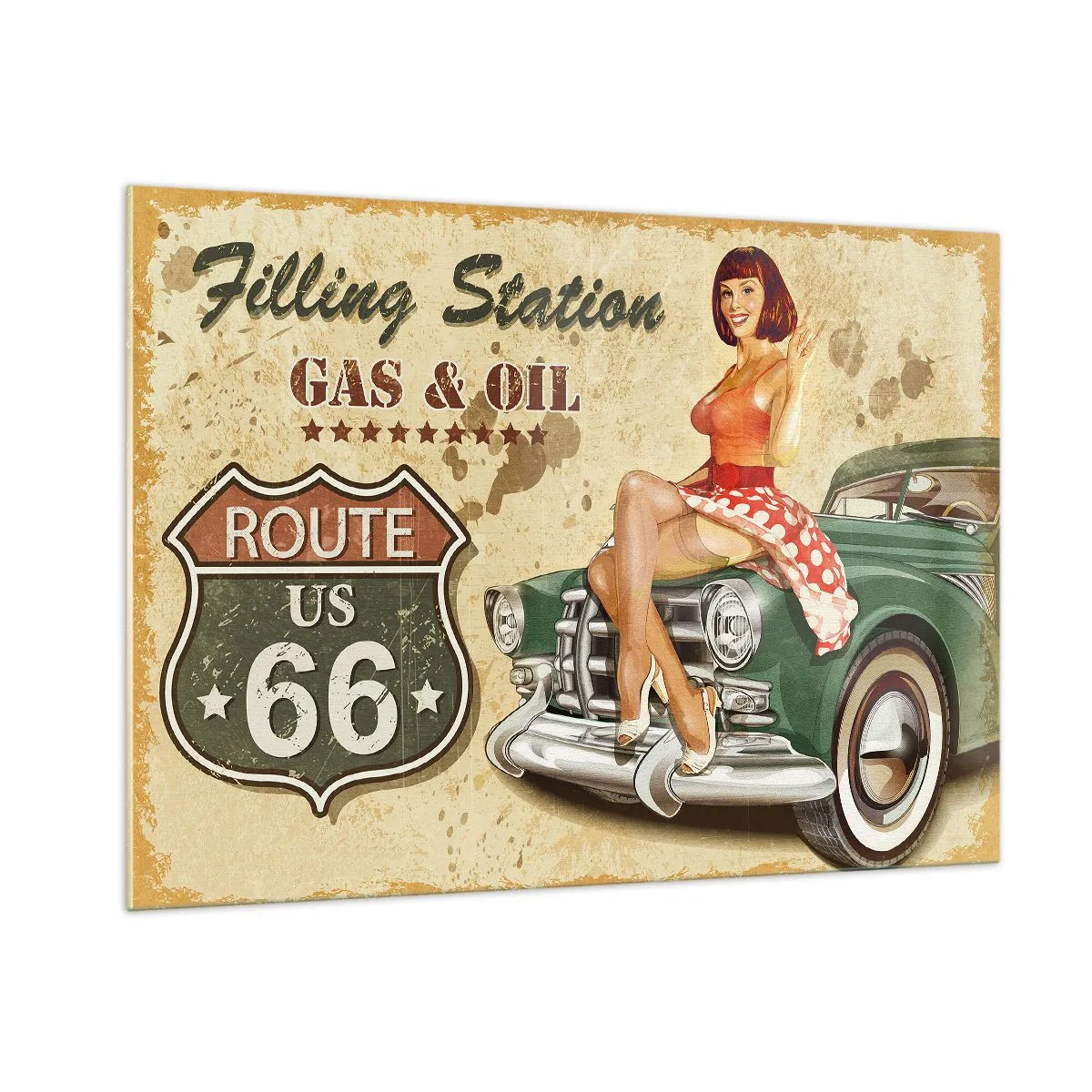 Obraz na skle - Skvělá 40. léta - 100x70 cm