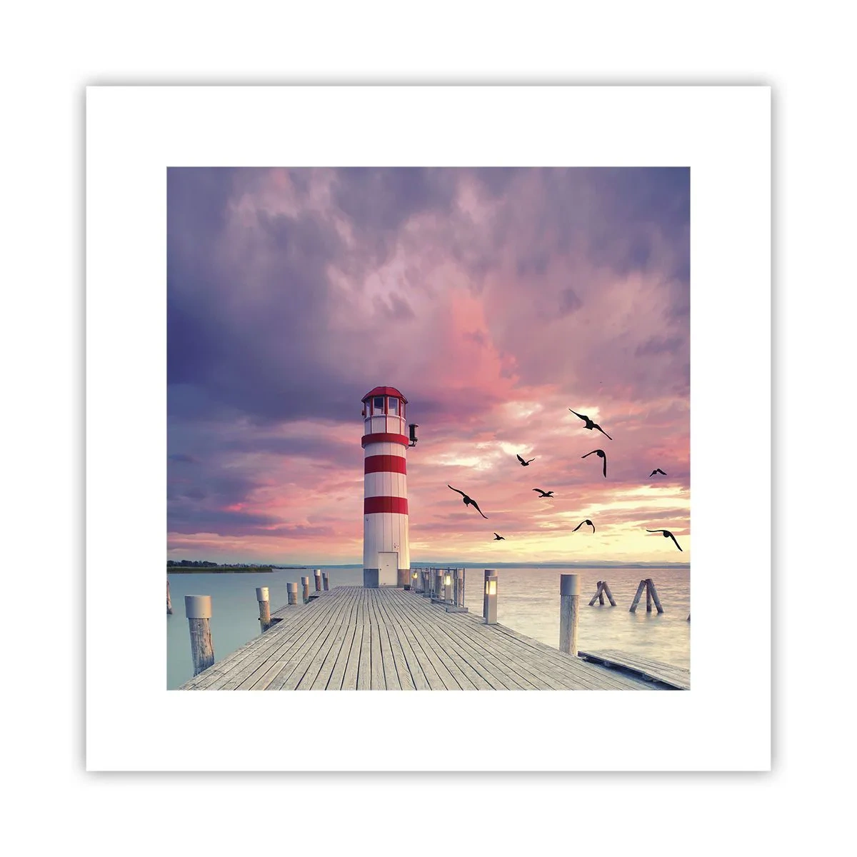 Plakát - Čas jít do přístavu - 30x30 cm