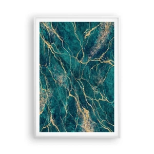 Plakát v bílém rámu - Zlatá žíla - 70x100 cm