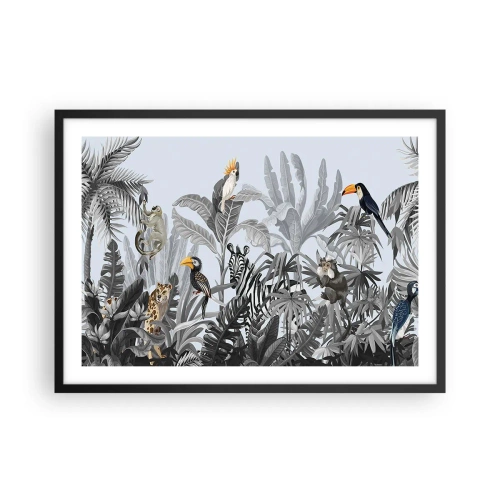 Plakát v černém rámu - Africká pohádka - 70x50 cm
