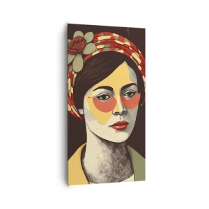 Obraz na plátně - Korálová dáma - 65x120 cm