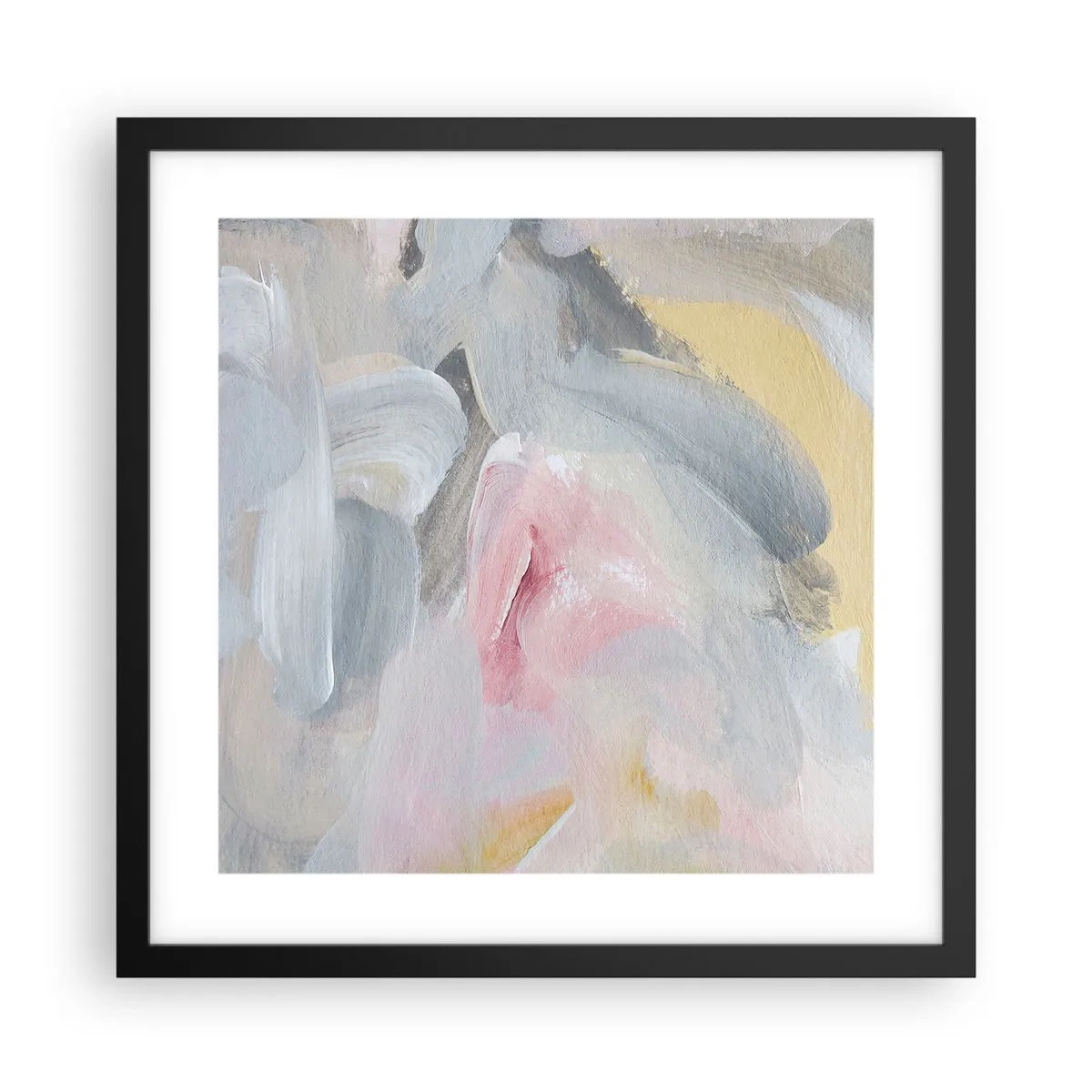 Plakát v černém rámu - V pastelovém světě - 40x40 cm